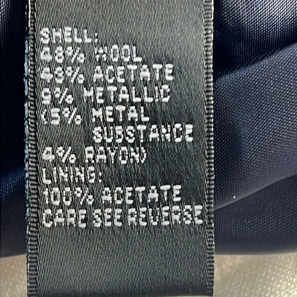 Carmen Marc Valvo Collection Wool Blend Sleeveless Metallic Jacquard Dress 6 NWT - Picture 12 of 14